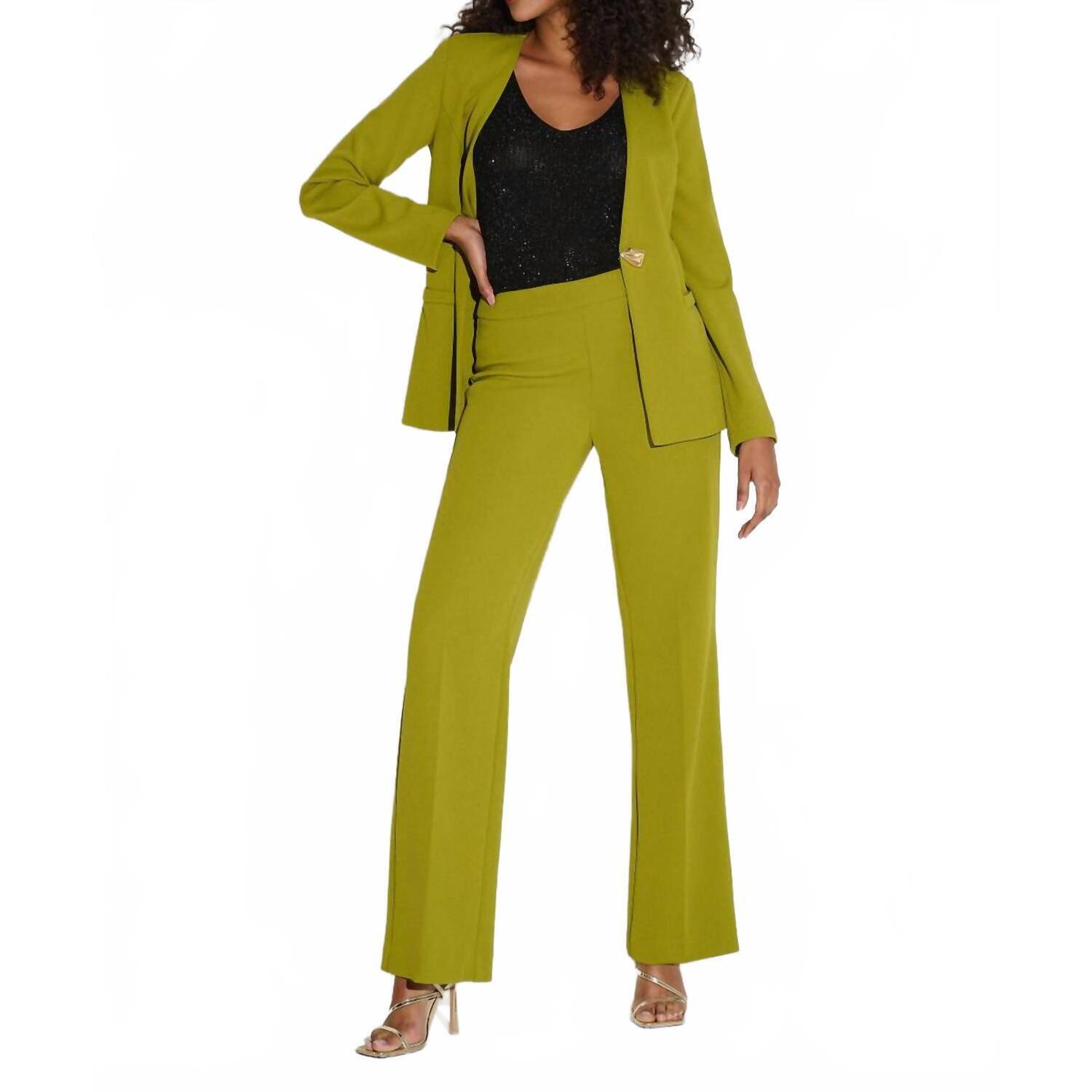 New Joseph Ribkoff Pull On Wide Leg Pant In Fern